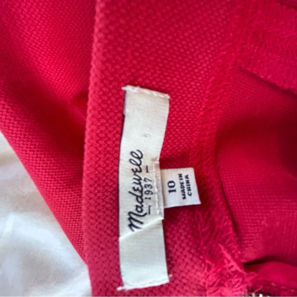 Madewell Women’s Ruby Red A-line Skater Swing Skirt Size 10 - Picture 5 of 14